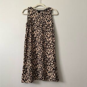 Halogen Leopard Animal Print A-Line Shift Dress